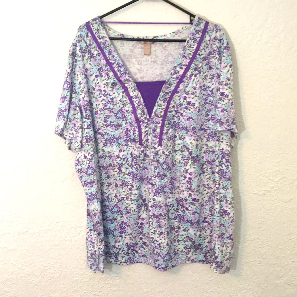 Floral print top